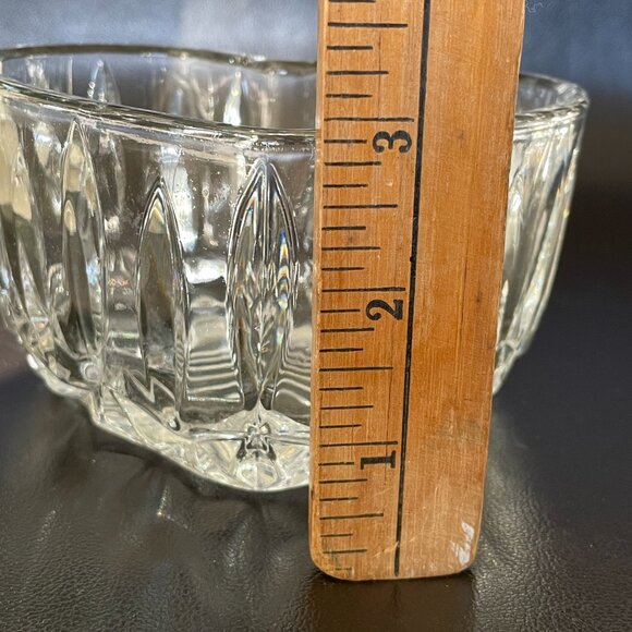 German 24% Lead Crystal Glass Heart Candy Trinket Deep Bowl Dish-Valentines!! - Picture 5 of 6